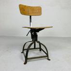 Industriele stoel, kruk atelierstoel, Bienaise, jaren 50, Antiek en Kunst, Ophalen of Verzenden