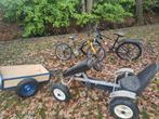 Oude fietsen + Go-kart + aanhangwagen voor go kart, Fietsen en Brommers, Ophalen, Gebruikt