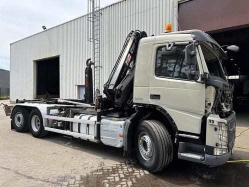 Volvo FM 370 6x2 HOOKLIFT 21T + CRANE HIAB 144 E-4 HIDUO - E, Auto's, Vrachtwagens, Bedrijf, Elektrische buitenspiegels, Elektrische ramen