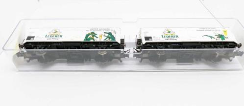 Trix International 23882 Deux wagons frigo Lederer Krokodil, Hobby & Loisirs créatifs, Trains miniatures | HO, Comme neuf, Wagon
