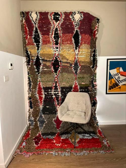 Berber/Boucherouite tapijt, Huis en Inrichting, Stoffering | Tapijten en Vloerkleden, Gebruikt, 200 cm of meer, 150 tot 200 cm