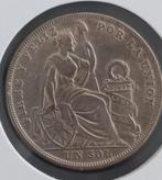 Peru 1 sol 1924 (zilver), Verzenden, Zuid-Amerika, Losse munt, Zilver
