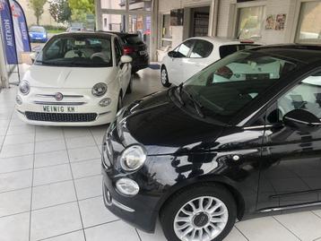 Zwarte en witte Fiat 500 1.2 Lounge Nav beschikbaar voor biedingen