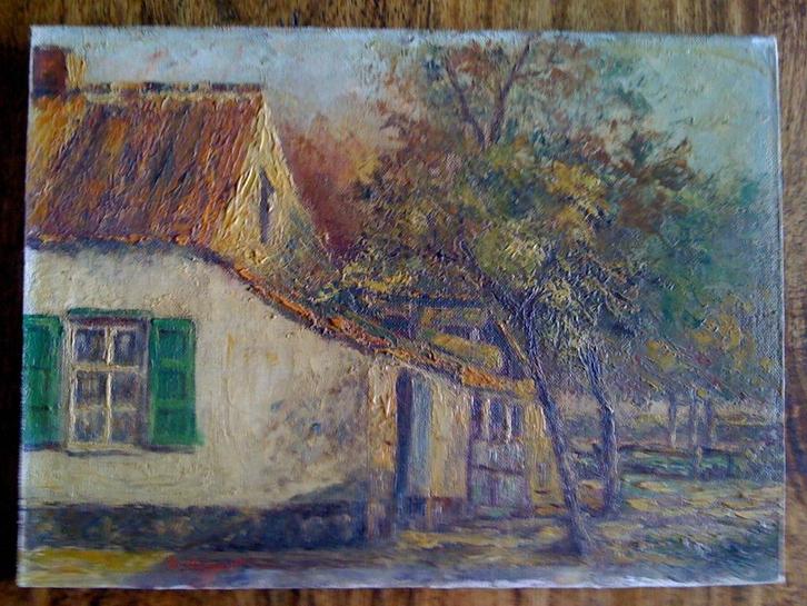 Georges Stimart schilderij op hout 1927, Antiek en Kunst, Kunst | Schilderijen | Klassiek, Ophalen of Verzenden