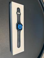 Apple Watch Series 8, 41mm, midbight blue., Handtassen en Accessoires, Blauw, Hartslag, Apple Watch, IOS