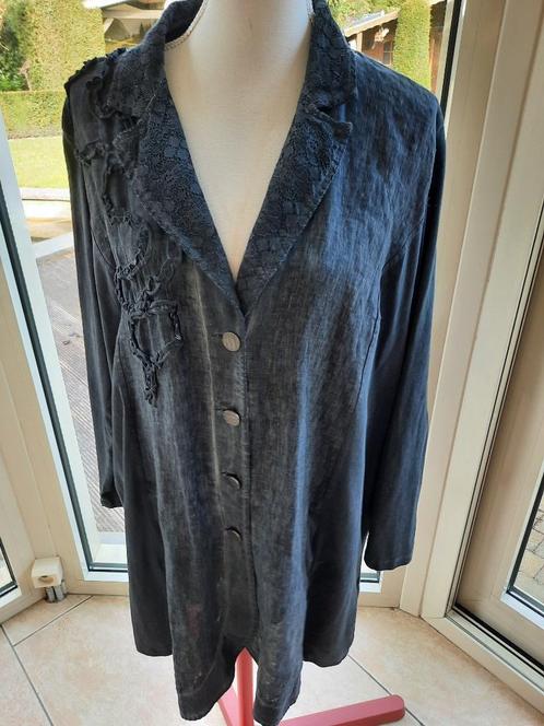 Apart charmant vest X-TWO - 48, Kleding | Dames, Truien en Vesten, Zo goed als nieuw, Maat 46/48 (XL) of groter, Blauw, Ophalen of Verzenden