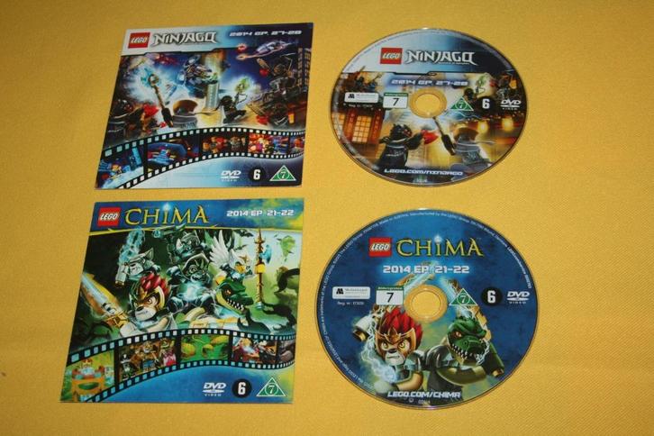 2x Lego ( Chima , Ninjago ) DVD Video , als nieuw, Kinderen en Baby's, Speelgoed | Duplo en Lego, Zo goed als nieuw, Lego, Ophalen of Verzenden