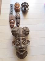 assortiment Afrikaanse maskers, Gebruikt, Ophalen of Verzenden