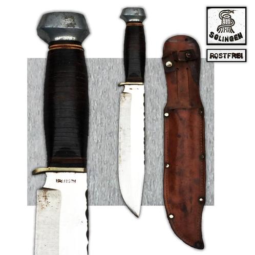 🚨1941-1945 ZELDZAAM MES „EMIL VOOS” ORIGINELE BUIS, Verzamelen, Militaria | Tweede Wereldoorlog, Landmacht, Mes of Dolk, Verzenden