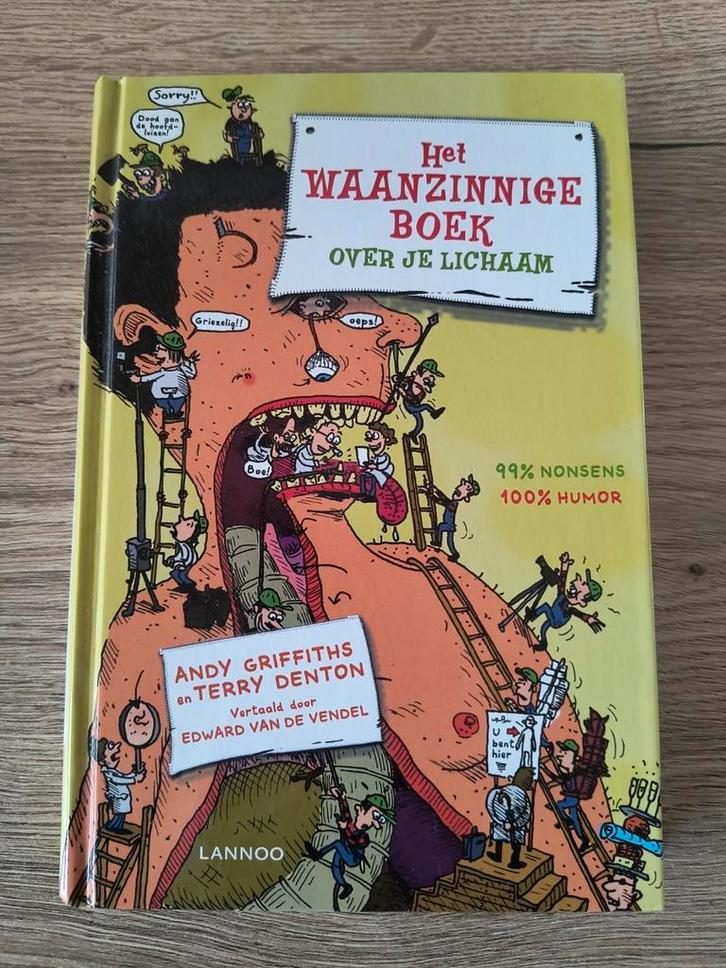 Terry Denton - Het waanzinnige boek over je lichaam, Livres, Livres pour enfants | Jeunesse | 10 à 12 ans, Comme neuf, Enlèvement ou Envoi