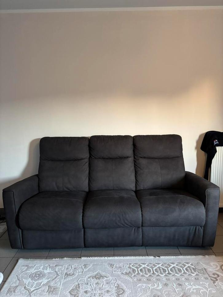 Elektrische relaxzetels driezit + tweezit (goede staat), Maison & Meubles, Canapés | Salons, Tissus, Enlèvement