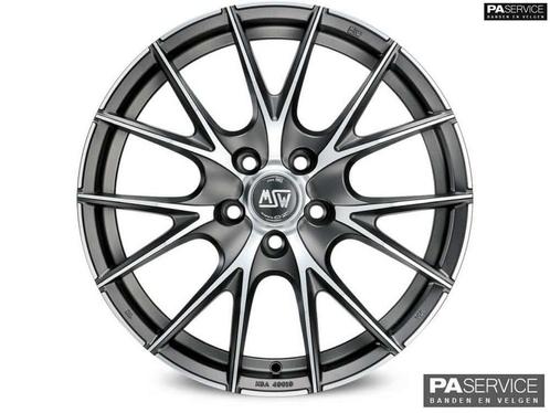 Nw 17 inch MAT ANTRACIETE MSW velgen voor Mini R53 R56 4x100, Auto-onderdelen, Banden en Velgen, Banden en Velgen, 17 inch, Personenwagen