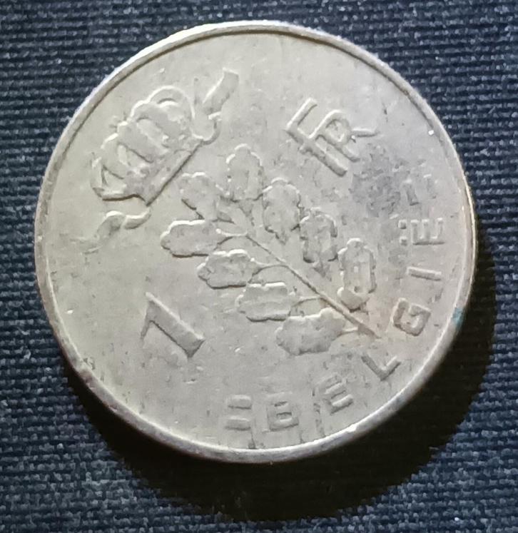 Misslag: 1 frank 1956 VL - Boudewijn I (1/8 slag), Postzegels en Munten, Munten | België, Losse munt, Verzenden