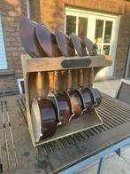Authentieke set Le Creuset potten uit landhuis, Ophalen, Gebruikt, Pannenset, Keramische plaat