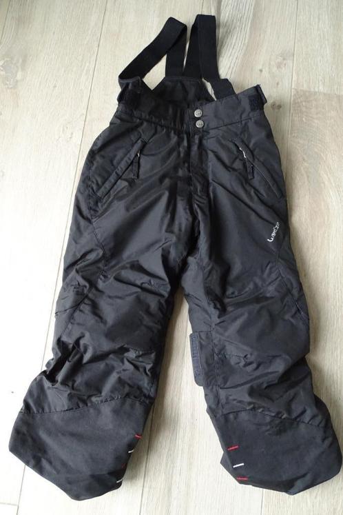 Zwarte skibroek/sneeuwbroek met bretels kinderen 4 jaar, Sport en Fitness, Skiën en Langlaufen, Zo goed als nieuw, Kleding, Ophalen of Verzenden