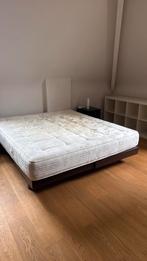 Lit double 1m80 sur 2m, Huis en Inrichting, Slaapkamer | Bedden, Ophalen, Gebruikt, Twijfelaar, 180 cm