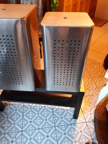 rvs metalen design wasmand gelco, Huis en Inrichting, Ophalen of Verzenden, Zo goed als nieuw