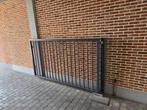 DRAAIPOORT / VLEUGELPOORT MET MOTOR, Tuin en Terras, 100 tot 150 cm, Ophalen of Verzenden, Zo goed als nieuw, IJzer