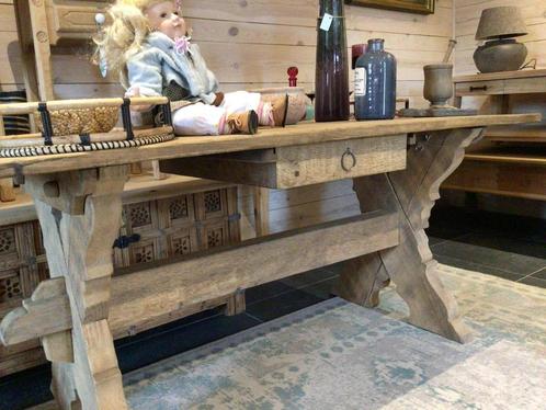 antieke kloostertafel uit massief eiken, Antiek en Kunst, Antiek | Meubels | Tafels, Ophalen