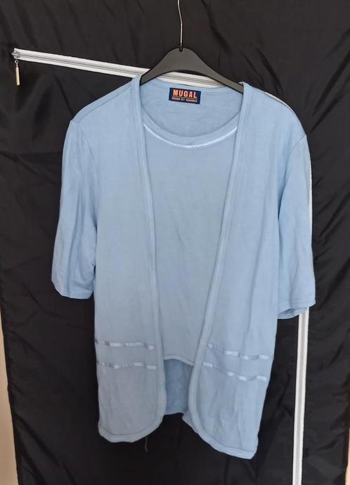 Dames tuniek maat XL merk Mugal., Kleding | Dames, Blouses en Tunieken, Gedragen, Maat 46/48 (XL) of groter, Blauw, Ophalen