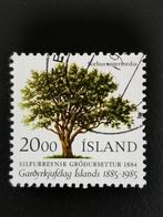 Ijsland 1985 - inheemse boom - Zweedse meelbes, Postzegels en Munten, IJsland, Ophalen of Verzenden, Gestempeld