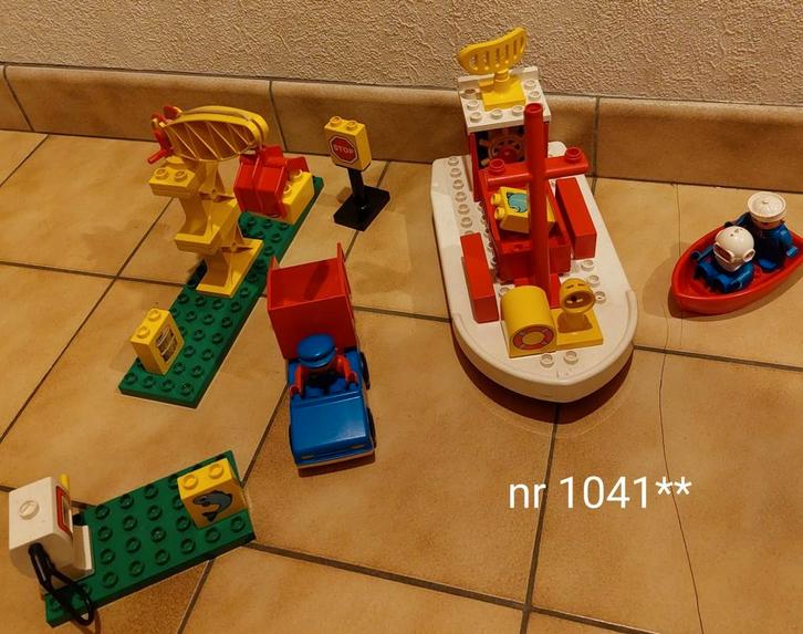Lego duplo: Parodie op havenset nr 1041 uit 1986, Kinderen en Baby's, Speelgoed | Duplo en Lego, Gebruikt, Duplo, Ophalen of Verzenden