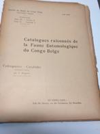 Catalogues raisonnés de la fauna entomologique du congo belg, Antiquités & Art, Antiquités | Livres & Manuscrits, Enlèvement ou Envoi