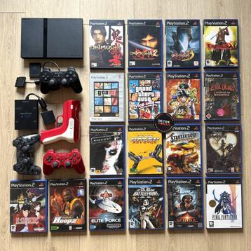 Playstation 2-console + games  beschikbaar voor biedingen