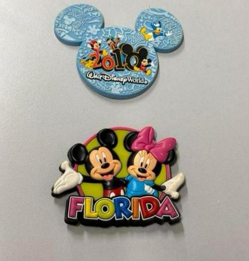 2 disney koelkast magneet 2010 walt disney world + florida, Verzamelen, Disney, Mickey Mouse, Ophalen of Verzenden