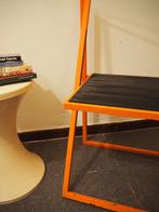 Vintage oranje industriële stoel, 1980's, Ophalen