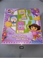 gezelschapspellen : telefoon prinsessen, Dora alfabet puzzel, Ophalen of Verzenden, Gebruikt