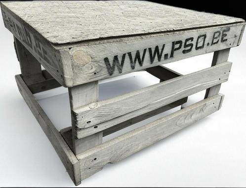 CAISSON/TABLE RUSTIQUE EN BOIS RECYCLE, Huis en Inrichting, Woonaccessoires | Kisten, Gebruikt, Ophalen