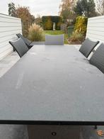 Tuintafel met granieten blad, Tuin en Terras, Ophalen, Gebruikt