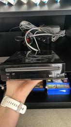 Wii + controllers, wiel en games, Consoles de jeu & Jeux vidéo, Consoles de jeu | Nintendo Wii, Utilisé, Enlèvement ou Envoi, Avec 2 manettes