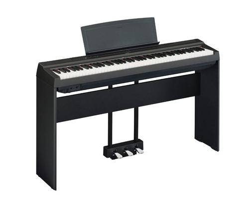 Piano numérique Yamaha P125B + base + 3 pédales + chaise, Musique & Instruments, Pianos, Comme neuf, Piano, Noir, Digital, Enlèvement