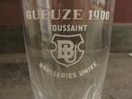 Gueuze 1900 Toussaint glas Brasseries Unies, Ophalen of Verzenden, Zo goed als nieuw, Glas of Glazen, Overige merken