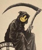 BANKSY: ingelijste en genummerde lithografie met certificaat, Antiek en Kunst, Ophalen of Verzenden