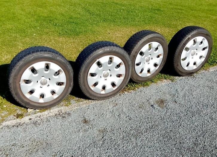 4 roues hiver 185/60-15 pour Audi A1, entraxe 5x100, Auto-onderdelen, Banden en Velgen, Banden en Velgen, Winterbanden, 15 inch