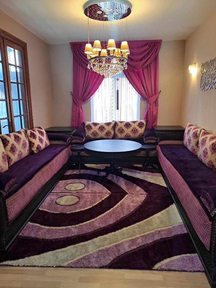 Marokkaanse woonkamer, Huis en Inrichting, Zetels | Complete zithoeken, Hout, Stof, Ophalen