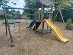 Dubbel Speeltoestel, Kinderen en Baby's, Speelgoed | Buiten | Speeltoestellen, Ophalen, Gebruikt, Glijbaan, Aanbouwonderdeel