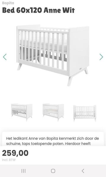 bopita ledikant 120x60 en aerosleep evolution matras beschikbaar voor biedingen