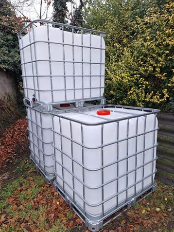 Watervat ibc 1000 liter galvapallet, Tuin en Terras, Ophalen of Verzenden, Zo goed als nieuw