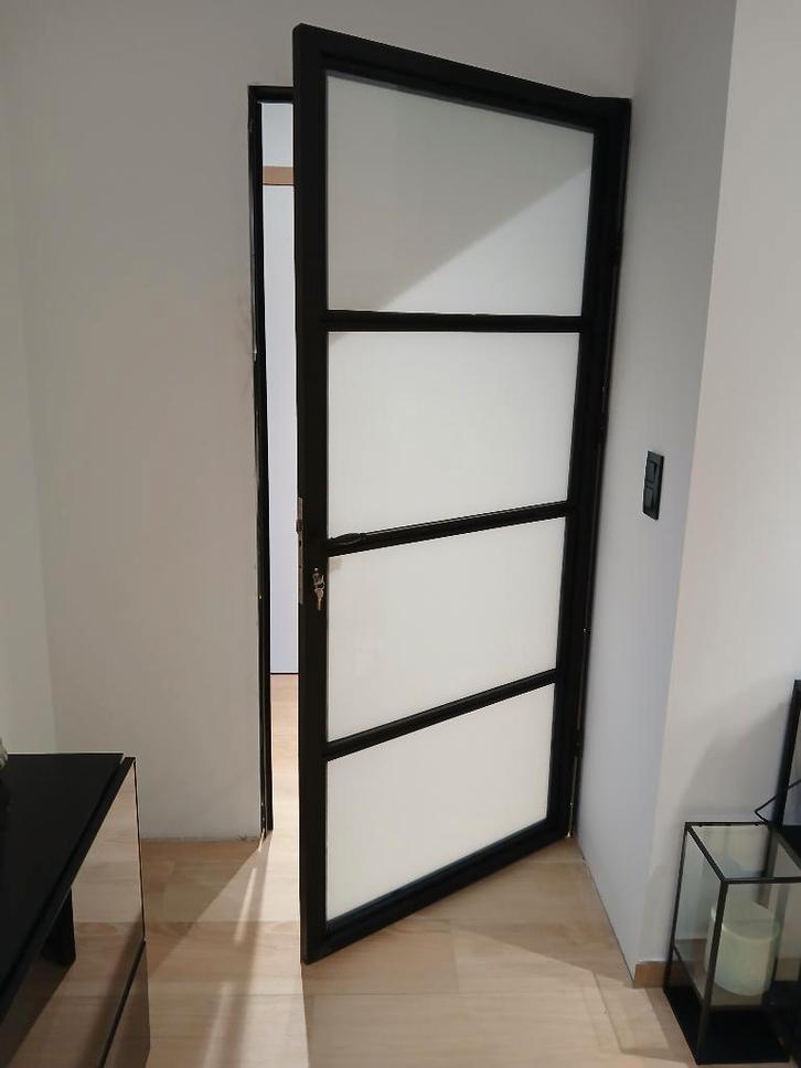 Porte, Bricolage & Construction, Châssis & Portes coulissantes, Neuf, Autres types, Métal, 225 cm ou plus, 225 cm ou plus, Vitre comprise