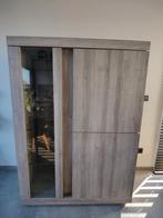 Kast met vitrine gedeelte, Huis en Inrichting, Kasten | Vitrinekasten, Ophalen, 100 tot 150 cm, 150 tot 200 cm, 25 tot 50 cm