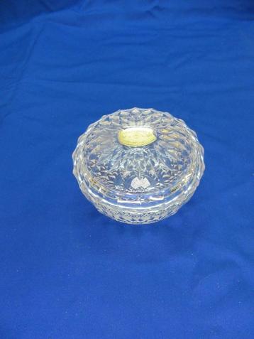 Vintage kristallen snoepdoos van Val Saint Lambert uit 1930 beschikbaar voor biedingen