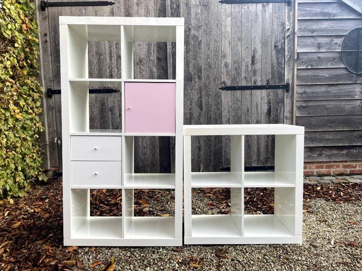 KALLAX Ikea, Huis en Inrichting, Kasten | Boekenkasten, Gebruikt, Met lade(s), Met deur(en), Ophalen