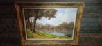 Huile sur toile paysage signe Armand lacour, Antiquités & Art, Enlèvement