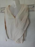 Yessica : ecru / beige cardigan gilet vest , mt M, Kleding | Dames, Maat 38/40 (M), Ophalen of Verzenden, Zo goed als nieuw, Yessica