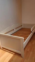 Peuterbed met lattenbodem, wit, 70x160 cm, Ophalen, Gebruikt, 70 tot 85 cm, 140 tot 160 cm