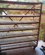 RAYONNAGE EN BOIS SUR ROUES VINTAGE, Enlèvement